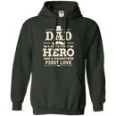 Dad A Son's First Hero A Daughter 's First Love Tshirt for Father's Day CustomCat