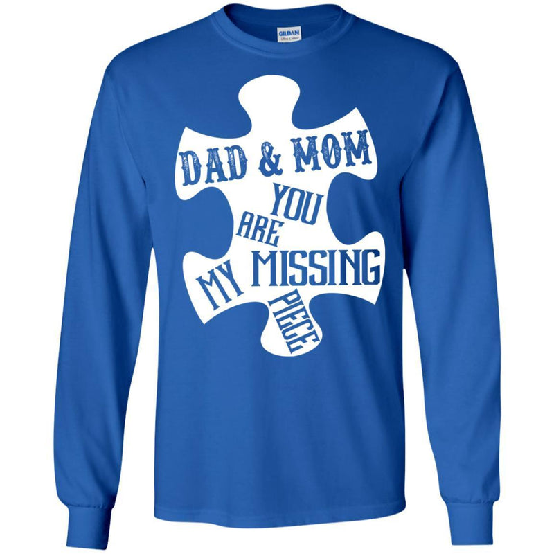 Dad and Mom You Are My Missing Piece T-shirts CustomCat