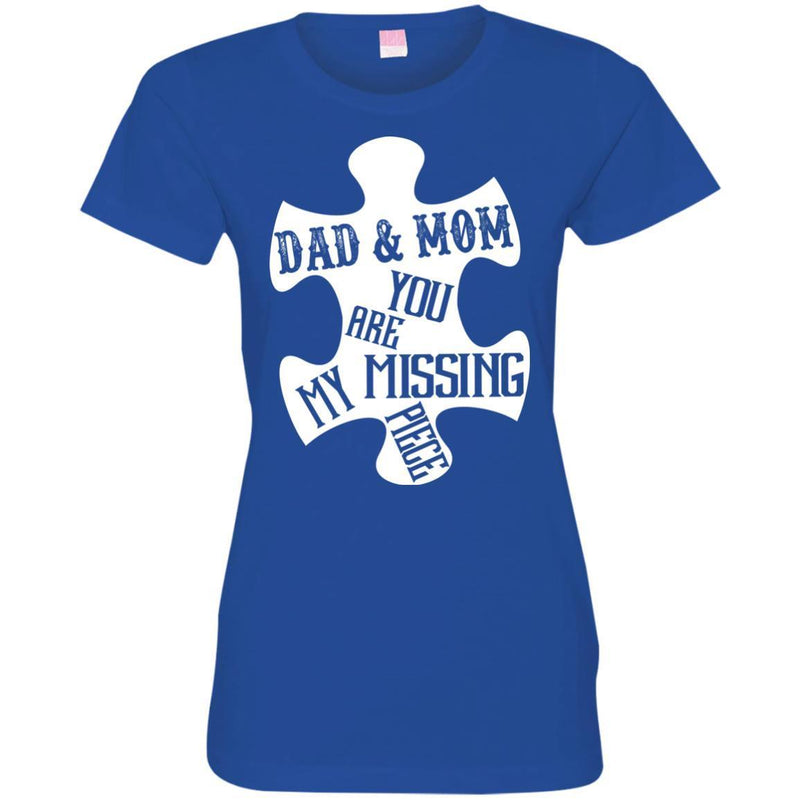 Dad and Mom You Are My Missing Piece T-shirts CustomCat