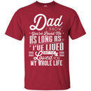 Dad I Know You've Loved Me As Long As I've Lived But I've Loved You My Whole Life T Shirts CustomCat