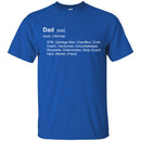 Dad Noun ATM Garbage Man Chauffeur Cook Coach Handyman Groundskeeper Friend T Shirts CustomCat