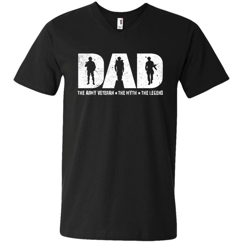 DAD The Army Veteran The Myth The Legend Veterans T-shirts & Hoodie for Veteran's Day CustomCat