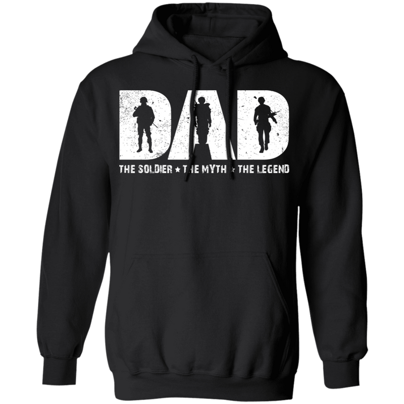 Dad The Soldier - The Myth - The Legend T-Shirt CustomCat