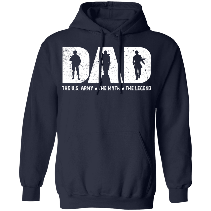 Dad The US Army - The Myth - The Legend T-Shirt CustomCat