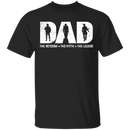 Dad The Veteran - The Myth - The Legend T-Shirt CustomCat