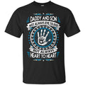 Daddy And Son Heart To Heart T-shirts CustomCat