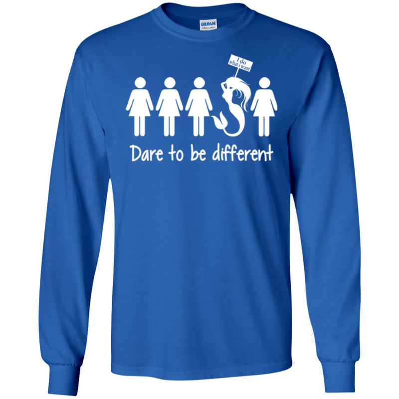 Dare To Be Different Mermaid Girl T Shirt CustomCat