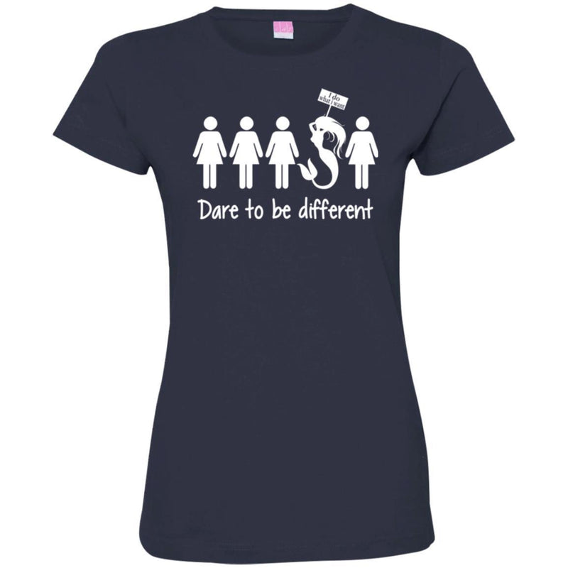 Dare To Be Different Mermaid Girl T Shirt CustomCat