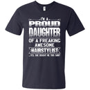 DAUGHTER Of Awesom Hairstylist T-shirt CustomCat