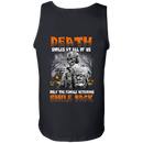 Death Smiles At All Of Us Only The Female Veteran Smile Back Halloween T-Shirt Veterans' Day CustomCat