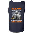 Death Smiles At All Of Us Only The Female Veteran Smile Back Halloween T-Shirt Veterans' Day CustomCat