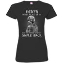 DEATH SMILES AT ALL OF US ONLY THE NAVY VETERAN SMILE BACK T SHIRT VETERANS' DAY TEES CustomCat