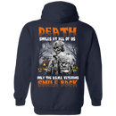 Death Smiles At All Of Us Only The Usmc Veteran Smile Back Halloween T-Shirt Veterans' Day CustomCat
