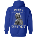 Death Smiles At All Of Us Only The Usmc Veteran Smile Back T-Shirt Veterans' Day CustomCat