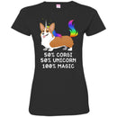 Dog T-Shirt 50% Corgi 50% Unicorn 100% Magic Rainbow Doodle Funny Graphic Dog Gift Tee Shirt CustomCat