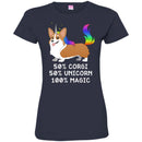 Dog T-Shirt 50% Corgi 50% Unicorn 100% Magic Rainbow Doodle Funny Graphic Dog Gift Tee Shirt CustomCat