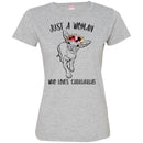 Dog T-Shirt Just A Woman Who Loves Chihuahuas Funny Cute Pet Owner Rescue Gift Shirts CustomCat