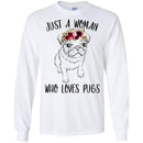 Dog T-Shirt Just A Woman Who Loves Puss Funny Cute Pet Owner Rescue Gift Shirts CustomCat