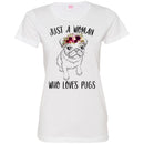 Dog T-Shirt Just A Woman Who Loves Puss Funny Cute Pet Owner Rescue Gift Shirts CustomCat