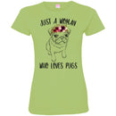Dog T-Shirt Just A Woman Who Loves Puss Funny Cute Pet Owner Rescue Gift Shirts CustomCat