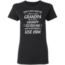Don't Mess With Me I Have A Crazy Grandpa Irish Man Funny Gifts Patrick's Day Irish T-Shirt