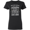Don't Mess With Me I Have A Crazy Grandpa Irish Man Funny Gifts Patrick's Day Irish T-Shirt