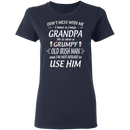 Don't Mess With Me I Have A Crazy Grandpa Irish Man Funny Gifts Patrick's Day Irish T-Shirt