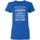 Don't Mess With Me I Have A Crazy Grandpa Irish Man Funny Gifts Patrick's Day Irish T-Shirt