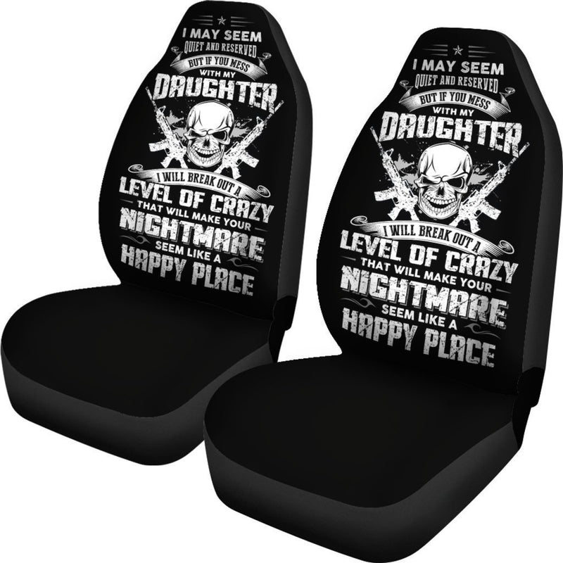 Don't Mess With My Daughter Car Seat Covers (Set Of 2)