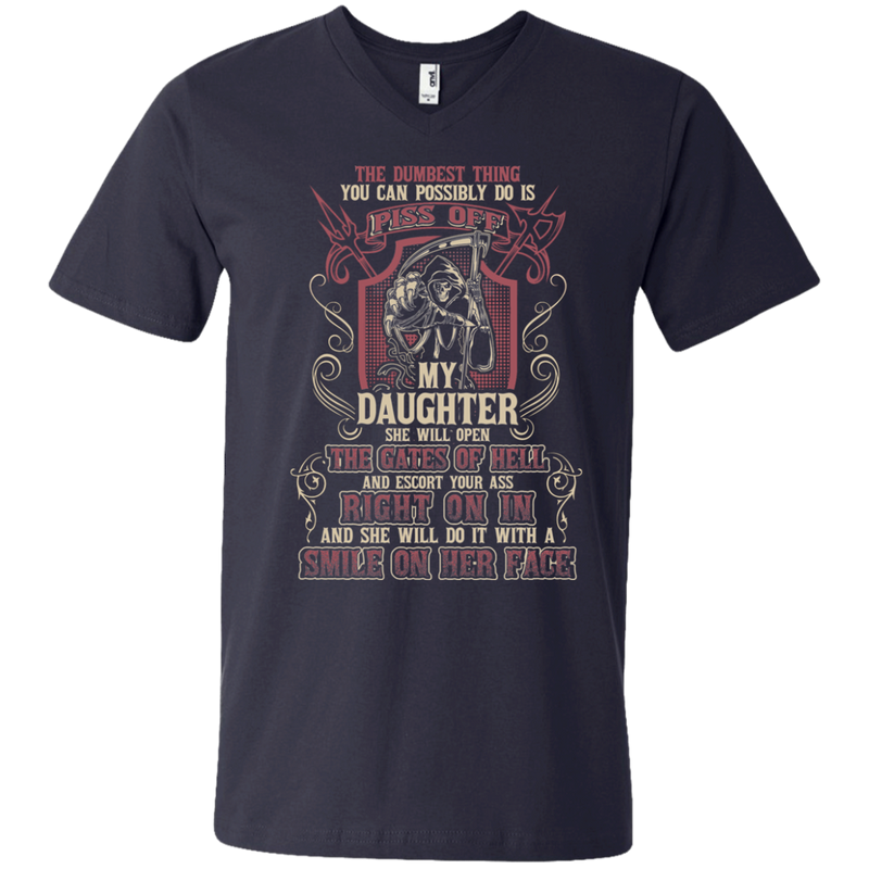 Don't Piss Off My Daughter Funny Tshirts For Valentine CustomCat