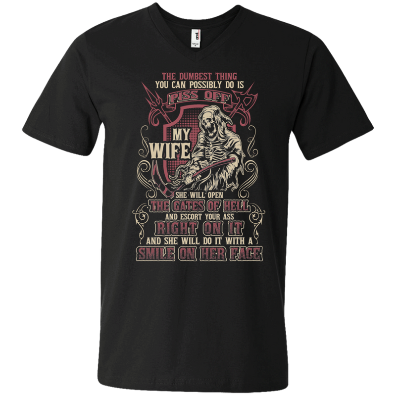 Don't Piss Off My Wife Funny Tshirts For Valentine CustomCat