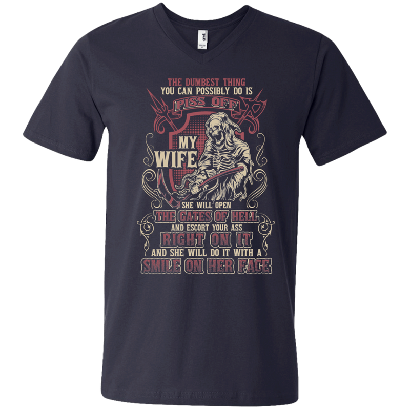 Don't Piss Off My Wife Funny Tshirts For Valentine CustomCat
