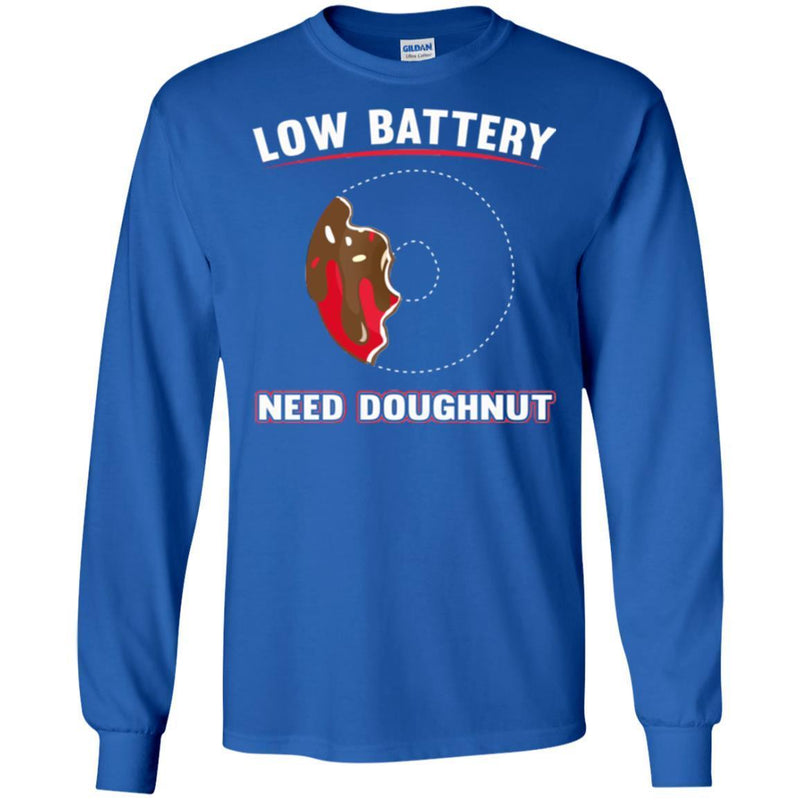 Donut T-Shirt Low Battery Energy Need Doughnut Funny Gift Donut Lover Tee Shirt CustomCat