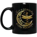 Dragonflies Coffee Mug Dragonfly Moon I Got A Peaceful Easy Feeling 11oz - 15oz Black Mug CustomCat