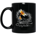 Dragonflies Coffee Mug I Love You With Every Heartbeat Miss You With Every Breath Dragonfly 11oz - 15oz Black Mug CustomCat