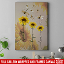 Dragonfly Canvas - Faith Hope Love Dragonflies And Sunflower Canvas Wall Art Decor Dragonfly - CANPO75 - CustomCat