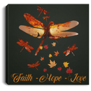 Dragonfly Canvas - Halloween Faith Hope Love Dragonfly Canvas Wall Art Decor Dragonfly - CANSQ75 - CustomCat