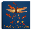 Dragonfly Canvas - Halloween Faith Hope Love Dragonfly Canvas Wall Art Decor Dragonfly - CANSQ75 - CustomCat