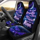 Sparkly Dragonflies - Stars - Fairies And The Moon Car Seat Covers (Set Of 2)