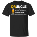 Druncle Born To Drink Beer Forced To Work CustomCat