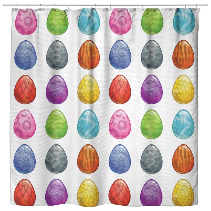 Easter Egg Shower Curtains Bathroom Decor
