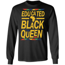 Educated Black Queen Black History Month T-Shirt for Men Women African Pride Shirts