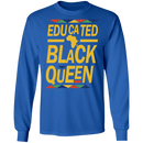 Educated Black Queen Black History Month T-Shirt for Men Women African Pride Shirts