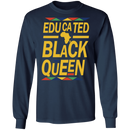 Educated Black Queen Black History Month T-Shirt for Men Women African Pride Shirts