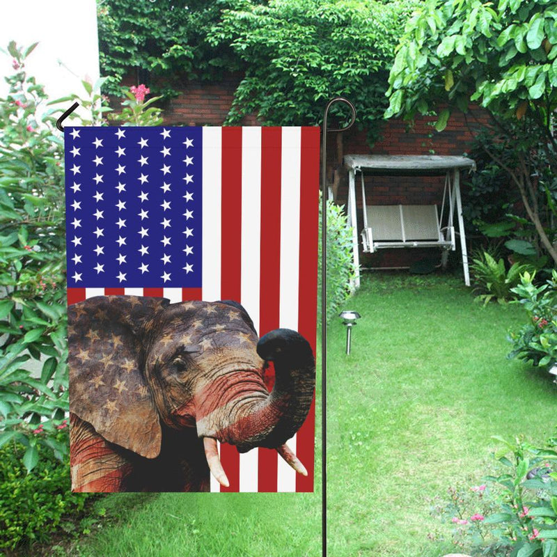 Elephant  American Flag fx interestprint