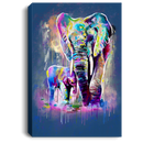 Elephant Canvas - Elephant And Baby Walking In Wild Elephant Cute Canvas Wall Art Decor
