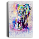 Elephant Canvas - Elephant And Baby Walking In Wild Elephant Cute Canvas Wall Art Decor