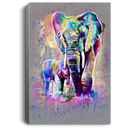 Elephant Canvas - Elephant And Baby Walking In Wild Elephant Cute Canvas Wall Art Decor