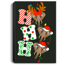 Elephant Canvas - Ho Ho Ho Elephant Christmas Canvas Wall Art Decor