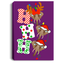 Elephant Canvas - Ho Ho Ho Elephant Christmas Canvas Wall Art Decor